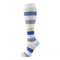 circulation cute socks baby blue stripes