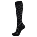 circulation cute socks black with cross lines