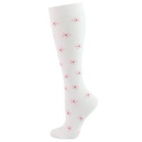 circulation cute socks white with pink flowers
