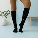 compression socks stars design frontal image