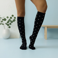 compression socks stars design frontal image