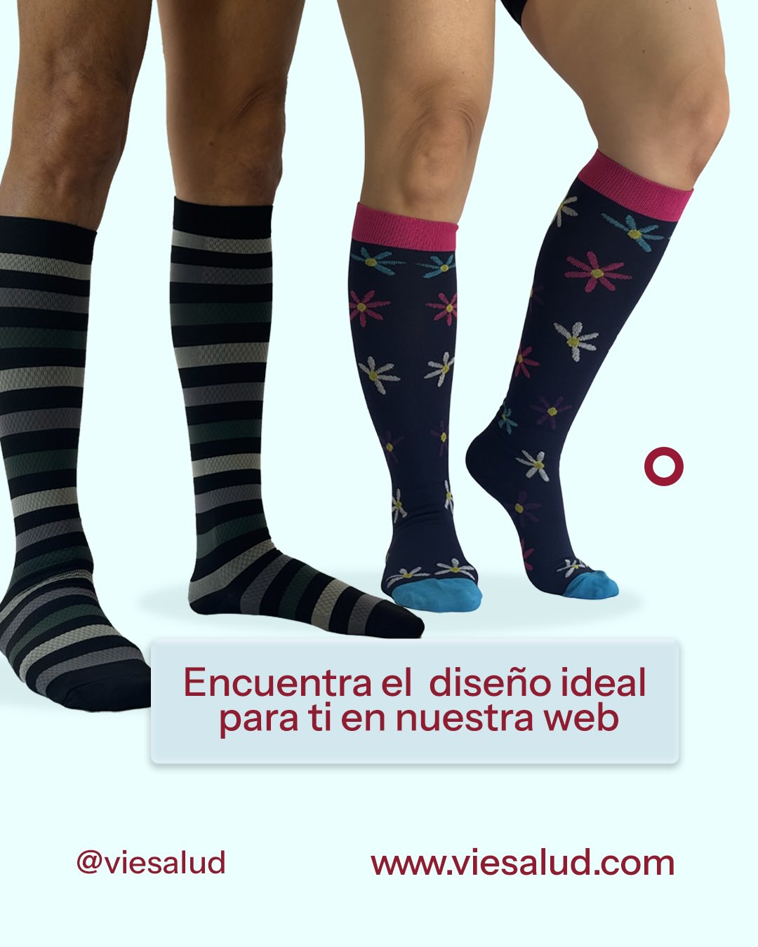 viesalud instagram post cute compression socks