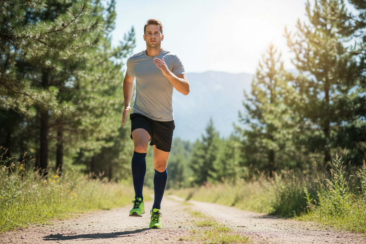 MEDIAS DEPORTIVAS A LA RODILLA-UNISEX/KNEE HIGH SPORTS-20/30mmHg